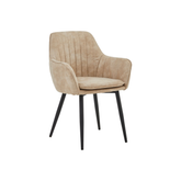 Lavinia Eetkamerstoel - Beige Microfiber